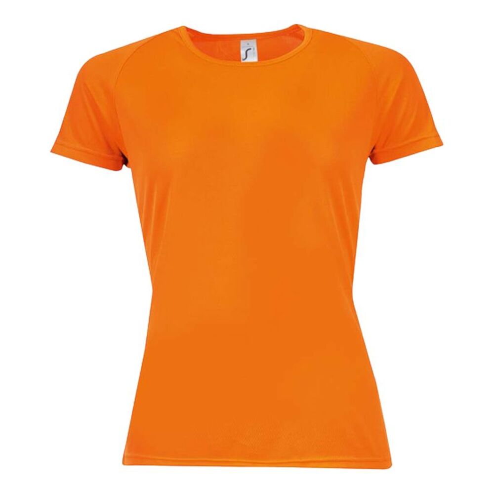 SOLS Womens/Ladies Sporty  T-Shirt / Neon Orange